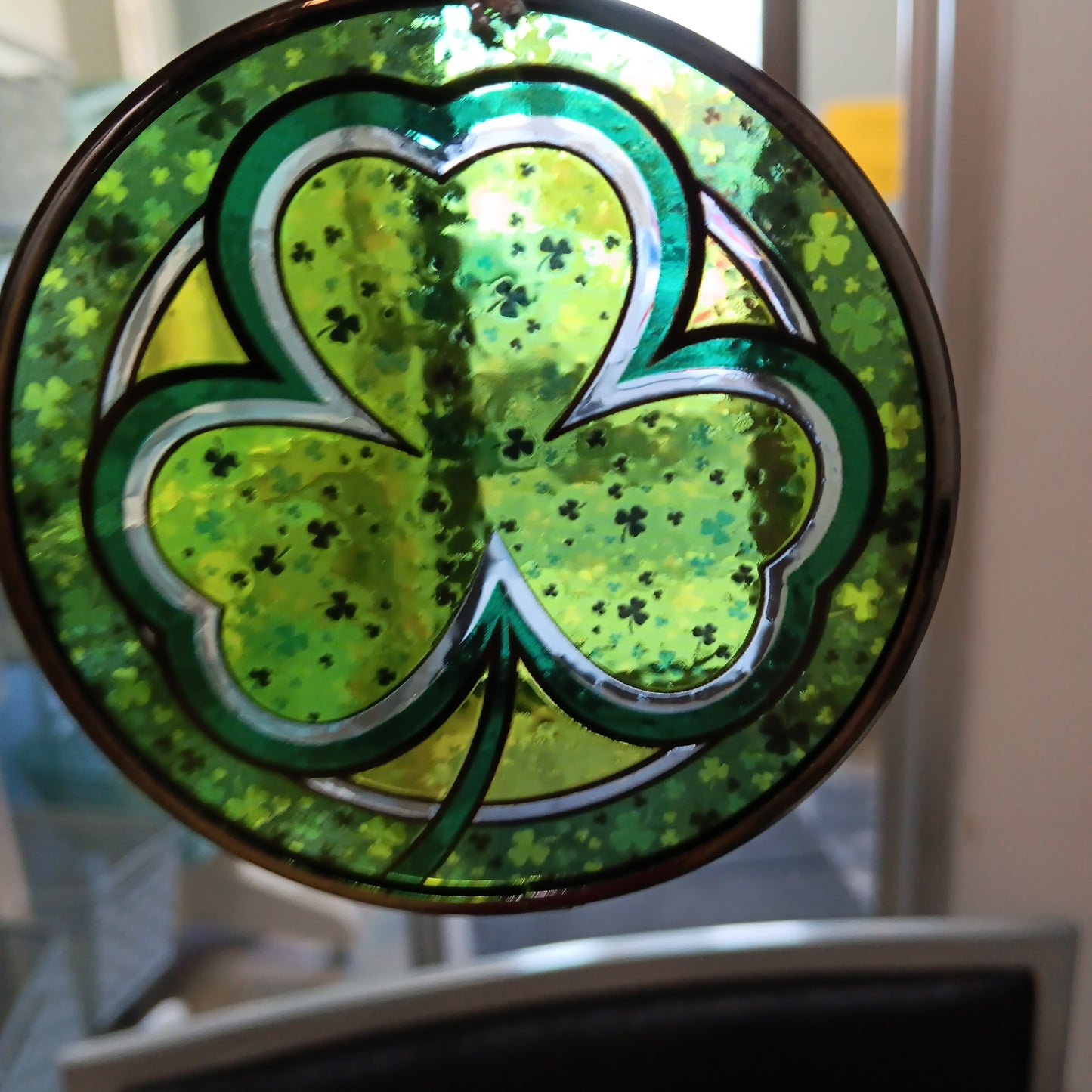 Glass Ornament Shamrock