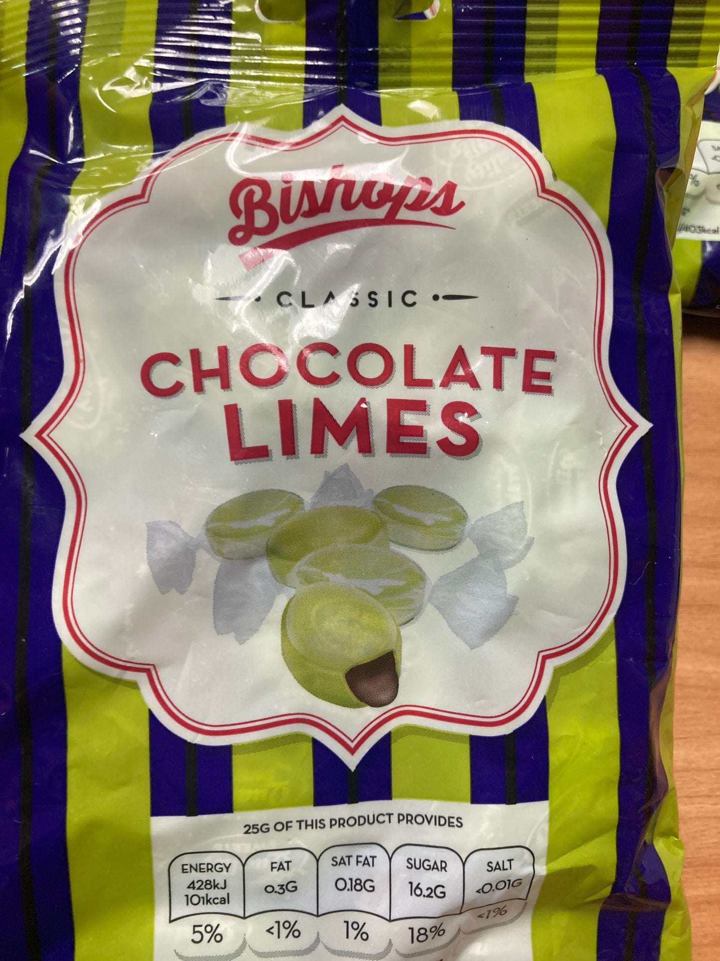 Bishops Chocolate Limes 140g