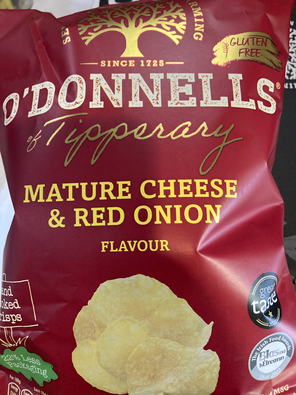 O’Donnells Mature Cheese & Res Onion