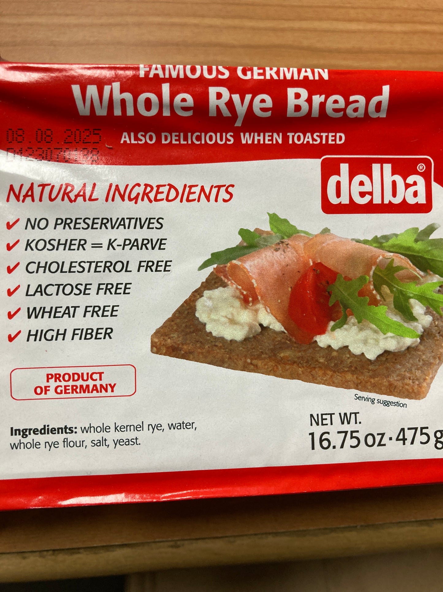 Delba Whole Rye Bread