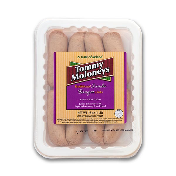 Tommy Moloney's: Traditional Jumbo Banger Links 454g (1lb)