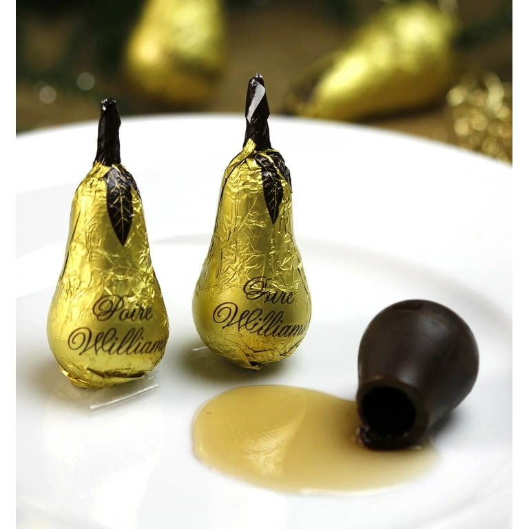 Abtey Poire Williams Brandy Filled Dark Chocolate Pears 0.7oz