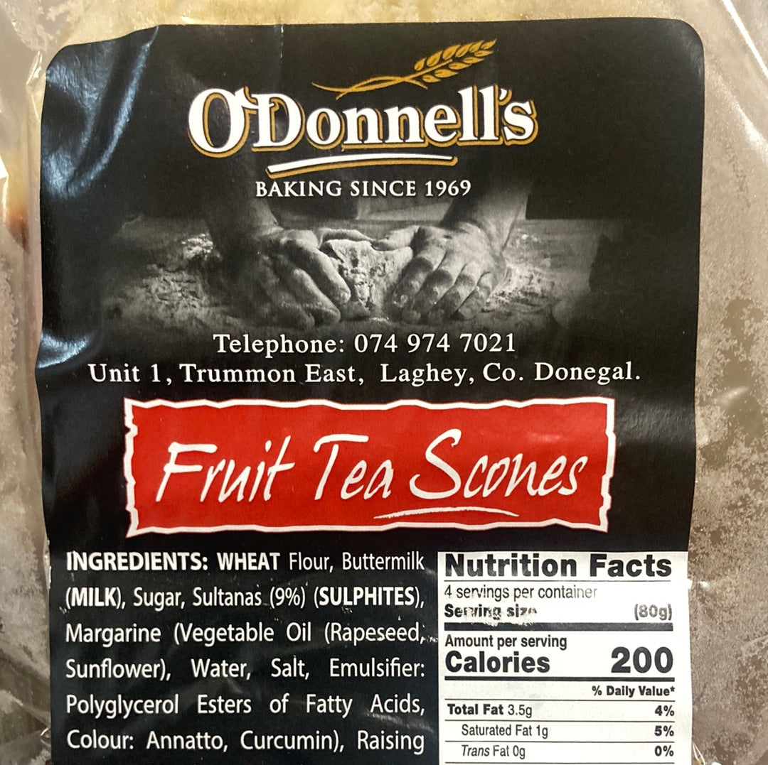 O’Donnell’s Fruit Tea Scones