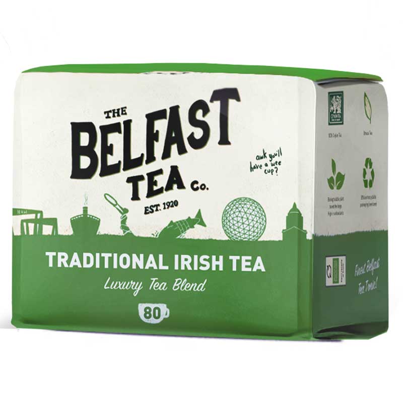 The Belfast Coffee Company Traditional Irish Tea, 80 bags
