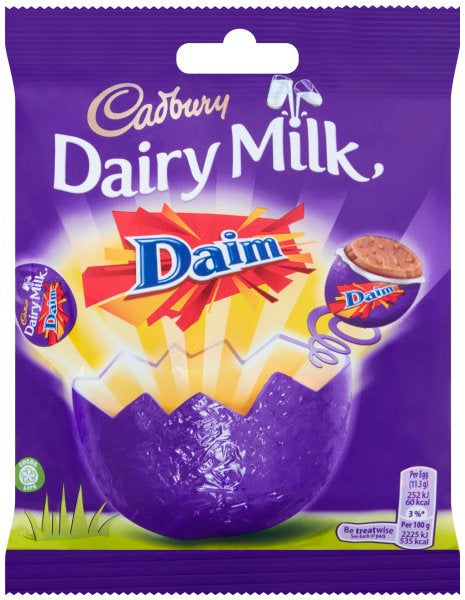 Cadbury: Dairy Milk: Daim: Mini Egg Bag (77g)