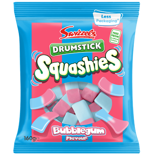 Swizzels: Drumstick: Squashies: Bubblegum Flavour 131g (4.6oz)