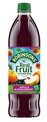 Robinsons: Apple & Blackcurrant: Concentrate 1L (33.8fl oz) NSA