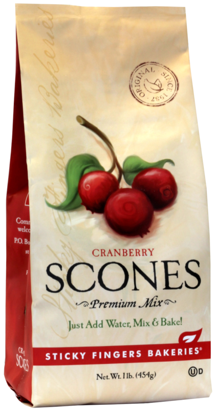 Sticky Fingers Bakeries: Cranberry Scone Mix 454g (16oz) EXPIRED NOV 21 2024