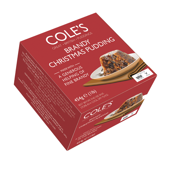 Cole's: Brandy Christmas Pudding: 454g (16oz)
