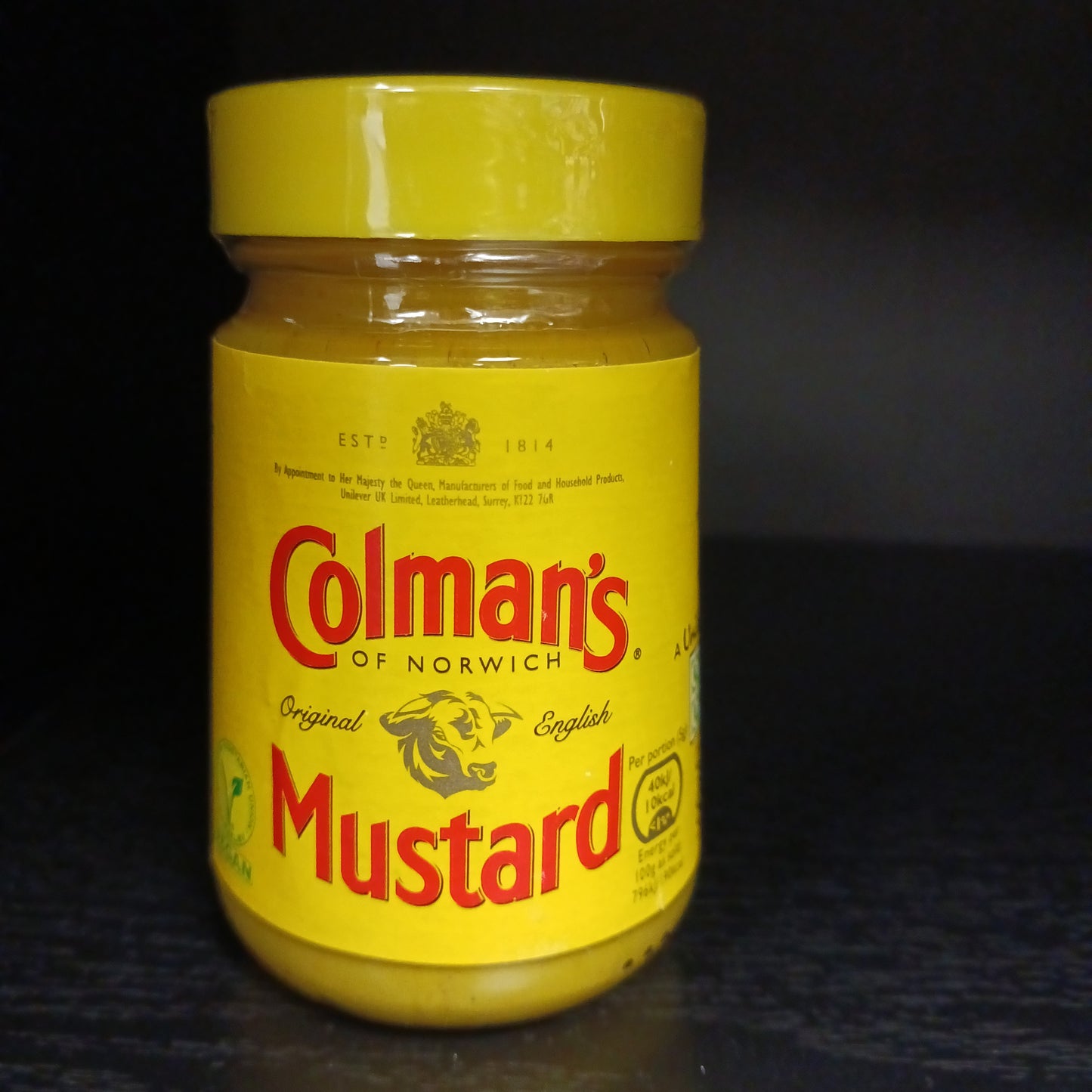 Colman's English Mustard Glass Jar