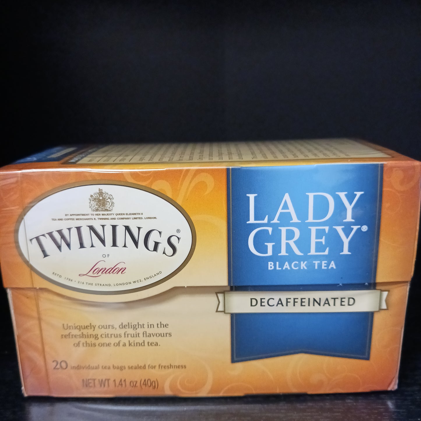 Twinings Lady Grey Decaffeinated Tea Bags - 20/Box