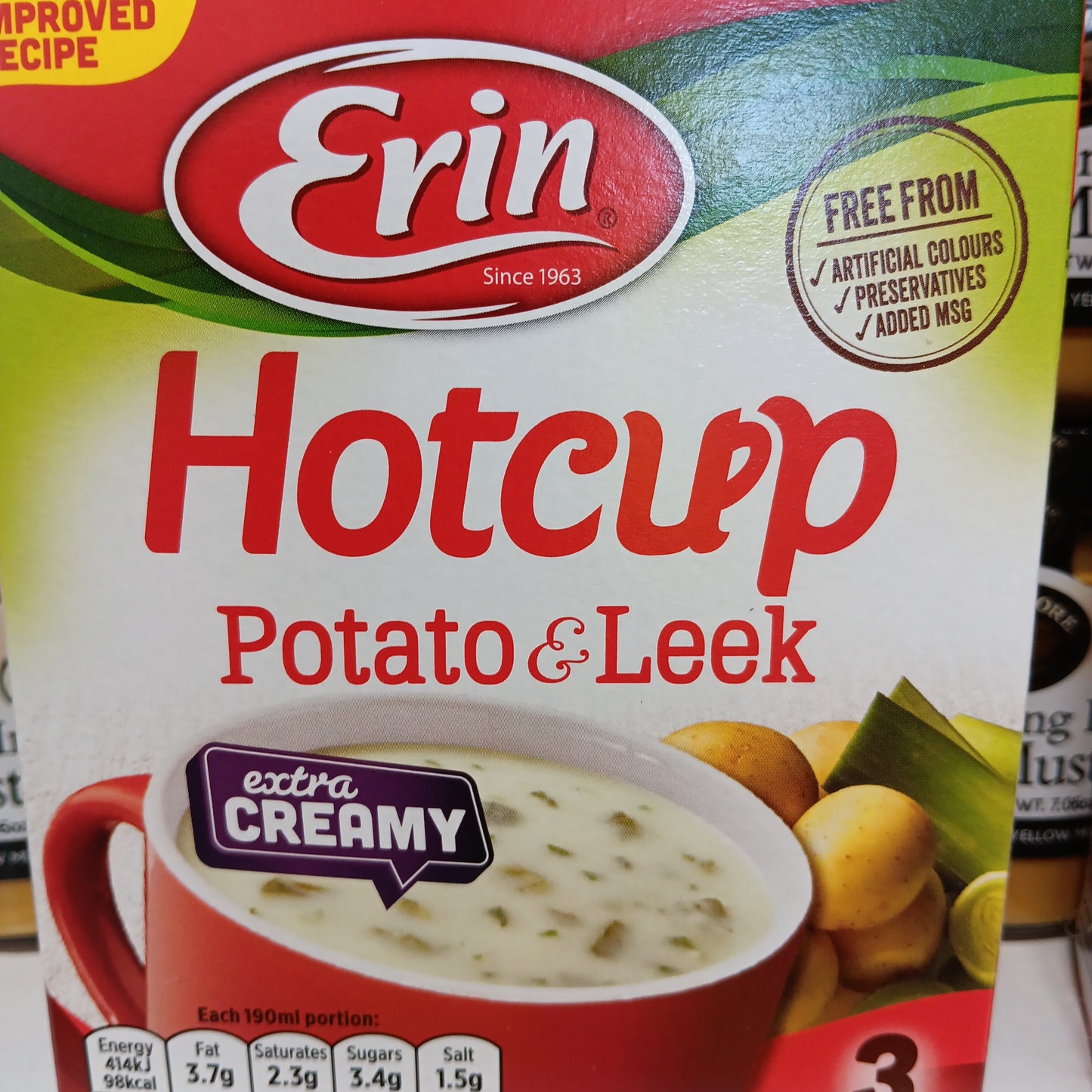 Erin: Hotcup: Potato and Leek 72g (2.7oz)