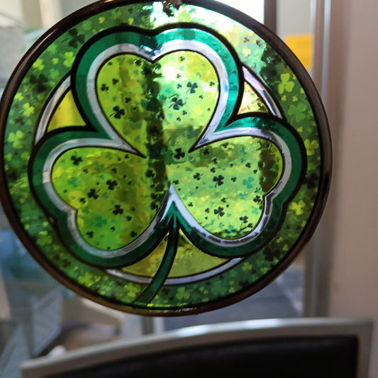 Glass Ornament Shamrock