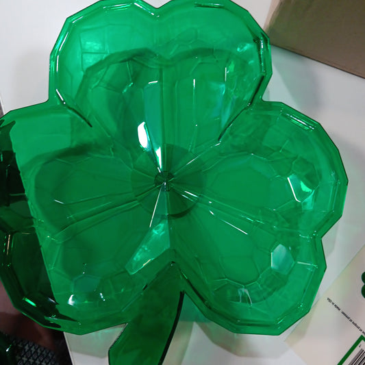 Shamrock Shape 8" Plastic Bowl