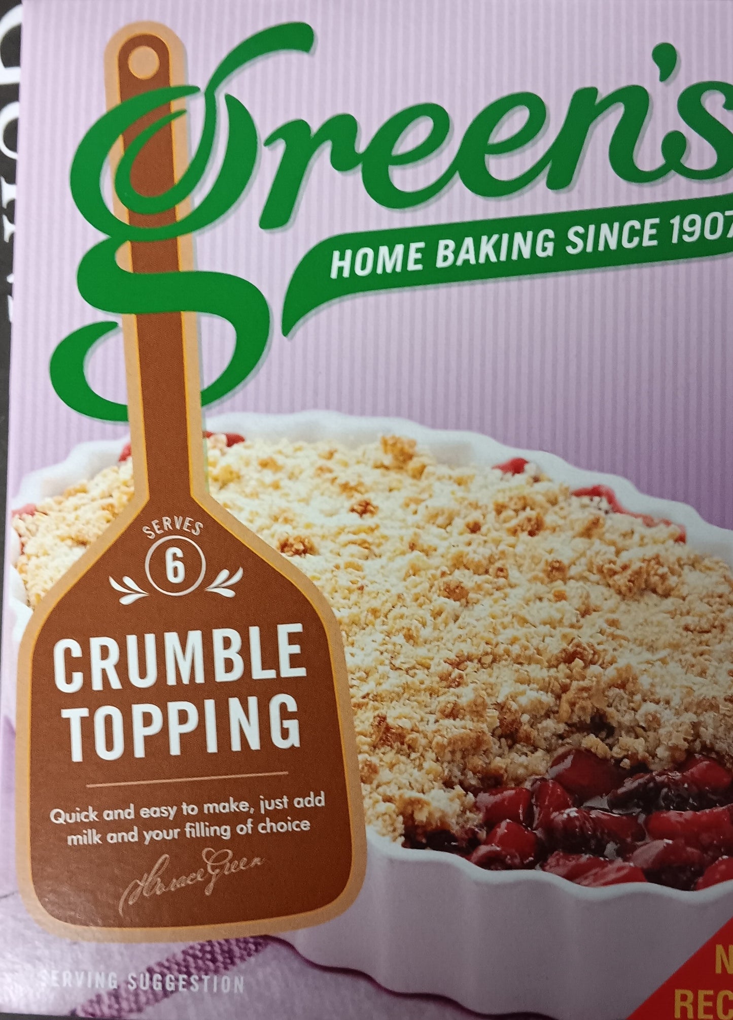 Green's Crumble Topping