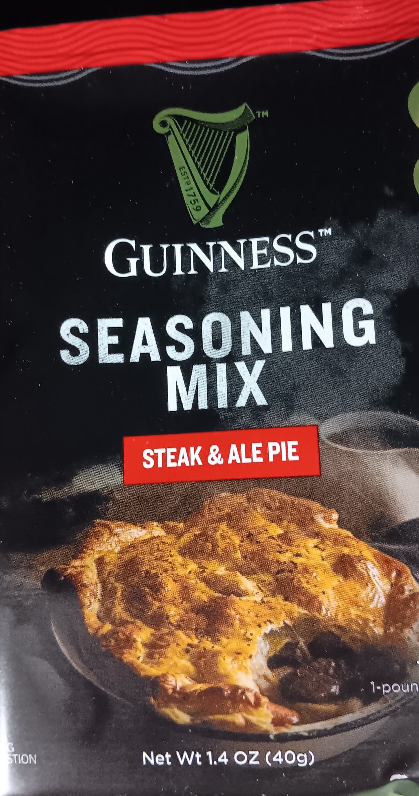 Guinness Seasoning Mix Steak and Ale Pie
