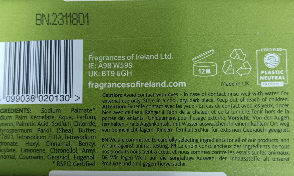 Garden of Ireland Heather and Moss Bar Soap O'Malley's European Foods