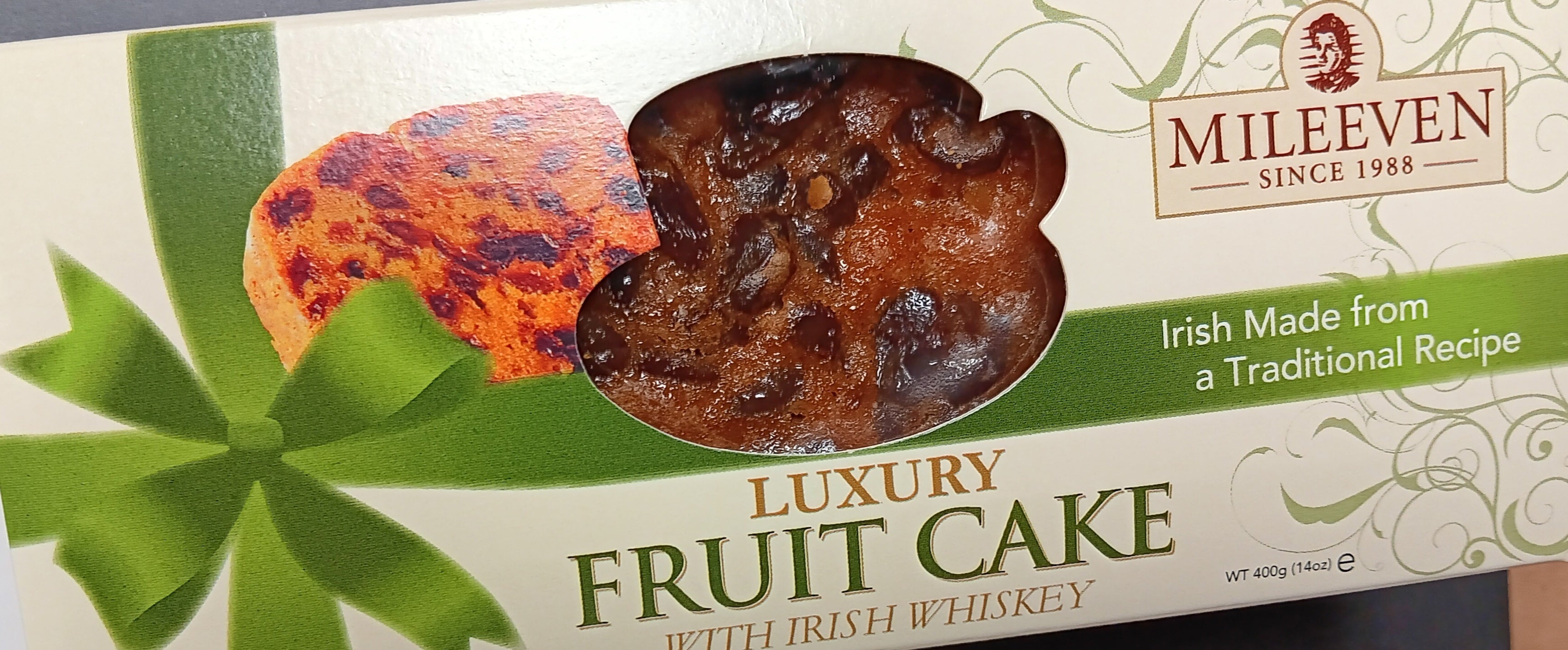 Mileeven Luxury Fruit Cake with Irish Whiskey 400g EXPIRED May 2024 O