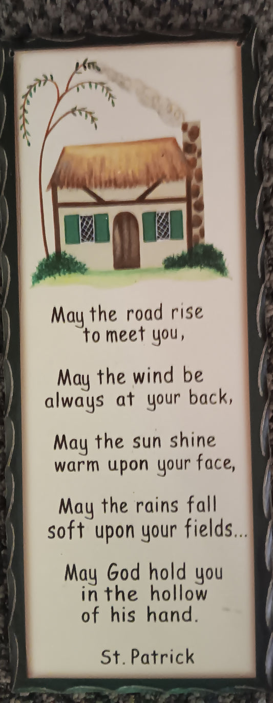 Wooden Sign 12x4.5 Irish Blessing