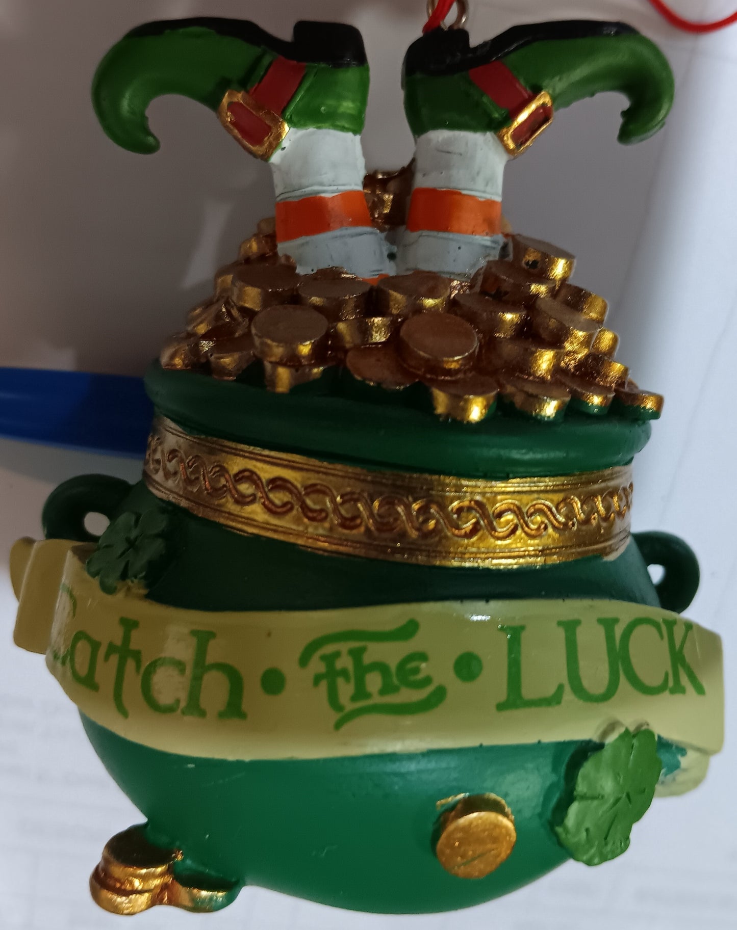 Ornament Irish Pot of Gold 3.4 inches