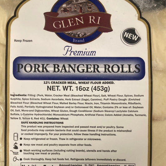 Glen Ri Pork Sausage Rolls - 4 Pack