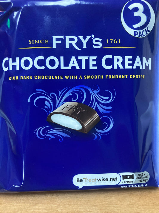 Fry’s Chocolate Cream 3 Pack (Copy)