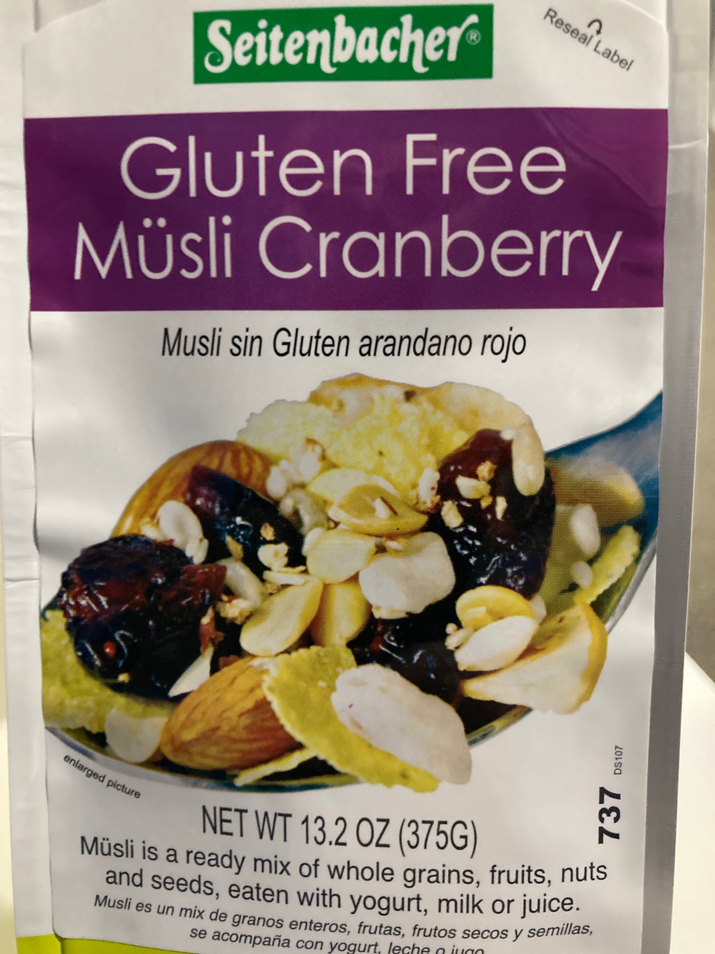 Gluten Free Cranberry Muesli