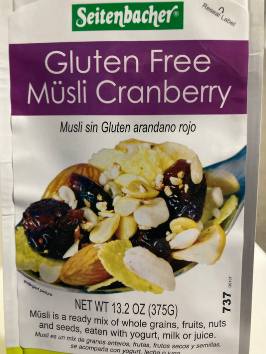 Gluten Free Cranberry Muesli