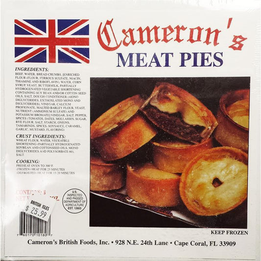 Cameron's: Meat Pies: 4 Pack 510g (1lb 2oz)