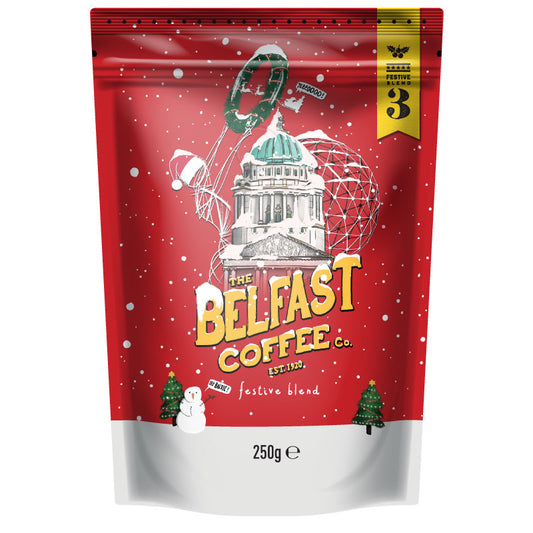 The Belfast Coffee Company Christmas Festive Blend Coffee 250g, Whole Bean