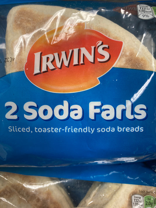 Irwins Soda Farls 2 pack