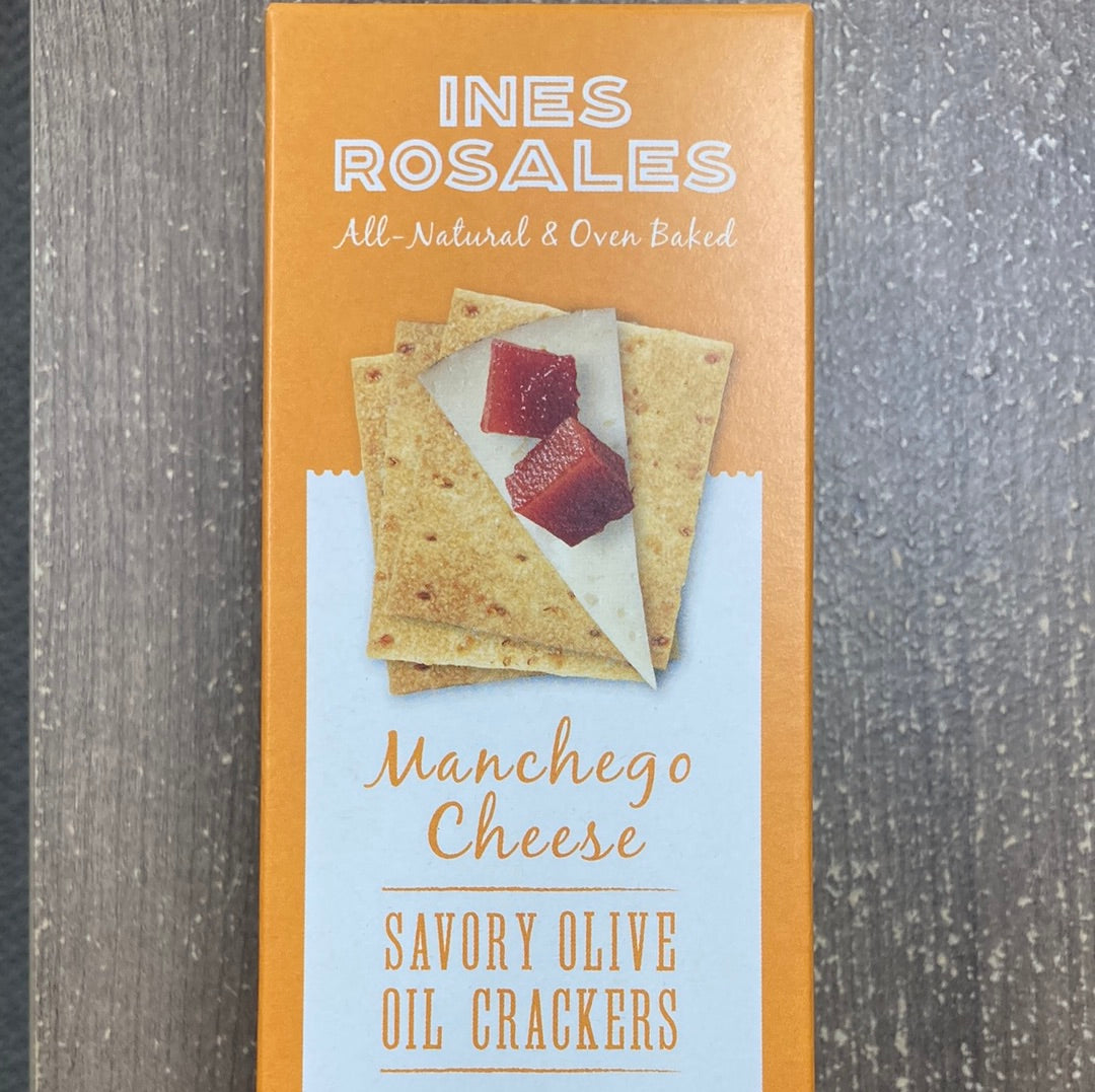Ines Rosales Manchego Cheese Cracker expires February 17, 2024