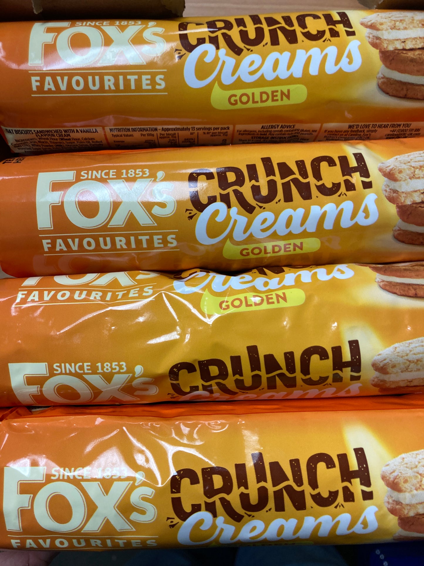 Fox’s Golden Crunch Creams