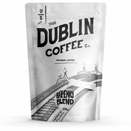 The Dublin Coffee Company Ha'penny Blend Coffee 250g, Whole Bean