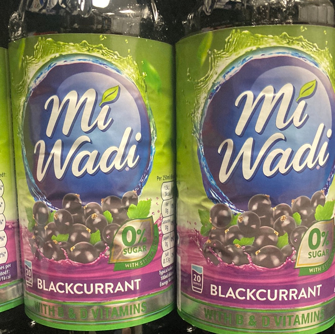 MiWadi Blackcurrant 0% Sugar