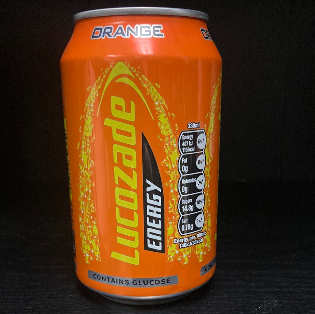Lucozade: Energy: Orange: Can 300ml (10fl oz)