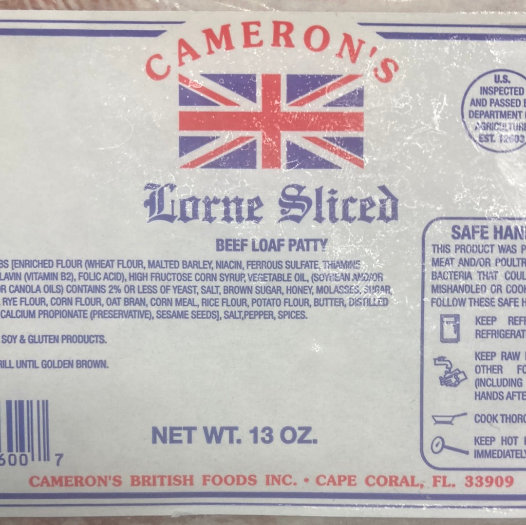 Cameron's: Sliced Lorne Sausage 368.5g (13oz)