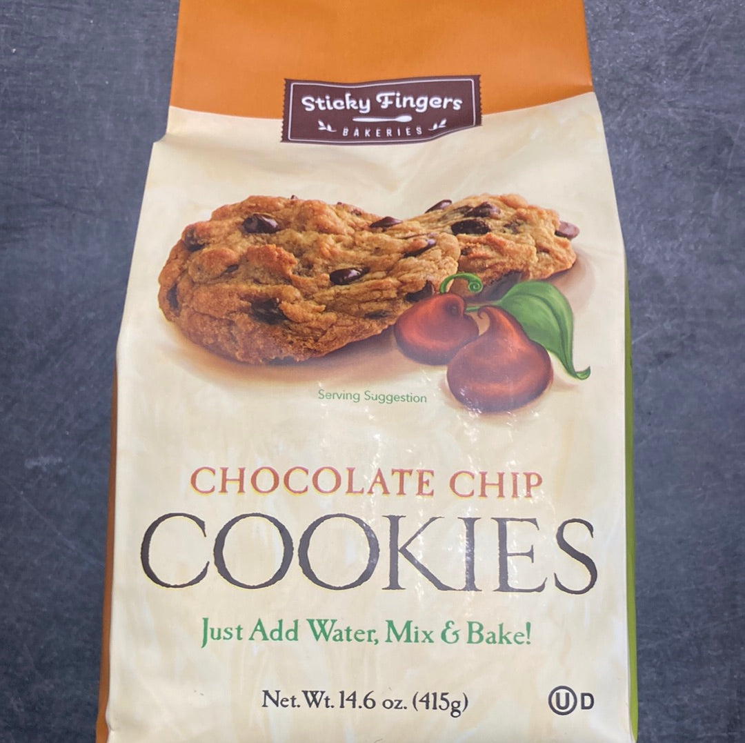 Sticky Fingers Bakeries: Chocolate Chip Cookies Mix 415g (14.6oz)