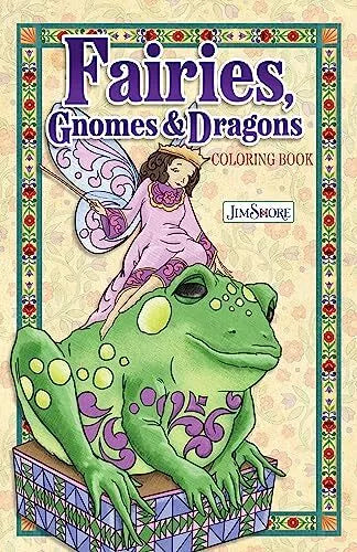 Fairies, Gnomes & Dragons Coloring Book