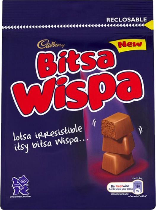 Cadbury: Bitsa Wispa 110g (3.9oz)