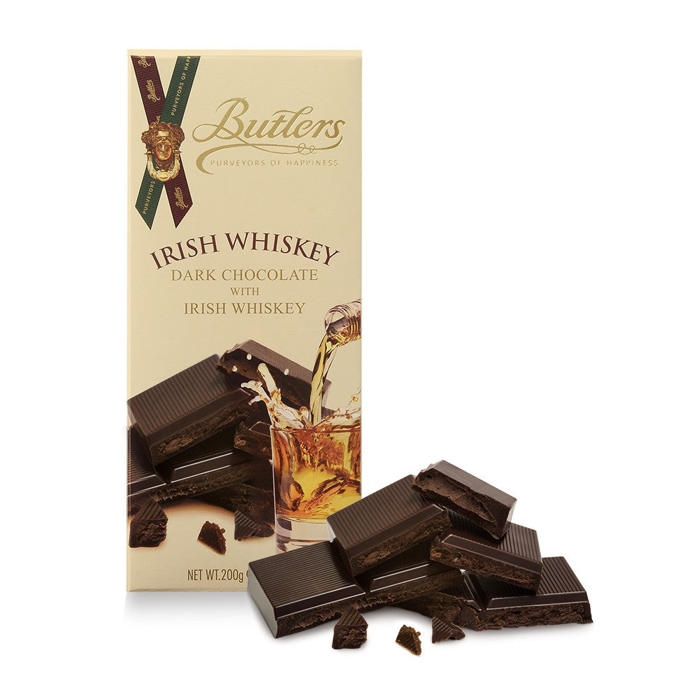 Butlers: Dark Chocolate with Irish Whiskey: Tablet Bar 100g (3.52oz)