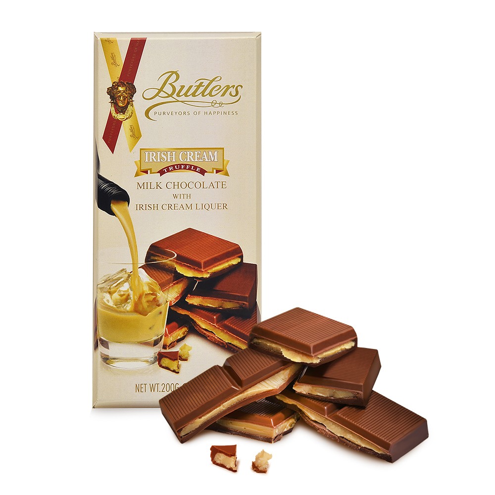 Butlers: Milk Chocolate with Irish Cream Liqueur: Tablet Bar 100g (3.52oz)