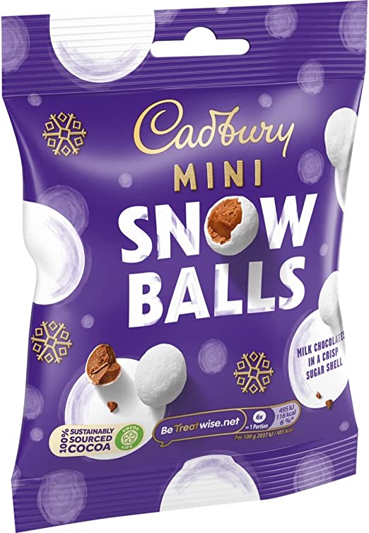 Cadbury: Mini Snowballs 80g