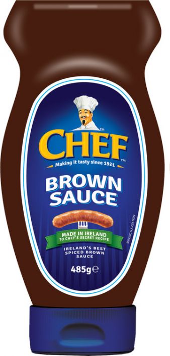 Chef: Brown Sauce: Squeezable Bottle 485g