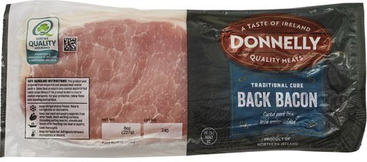 Donnelly's: Irish Back Bacon 227g (8oz)