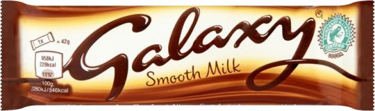 Galaxy: Milk Chocolate: Small Bar 42g (1.5oz)