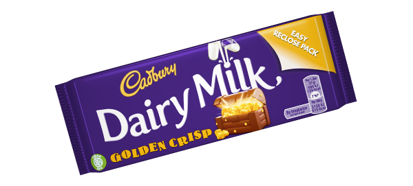 Cadbury: Dairy Milk: Golden Crisp 54g (1.9oz)