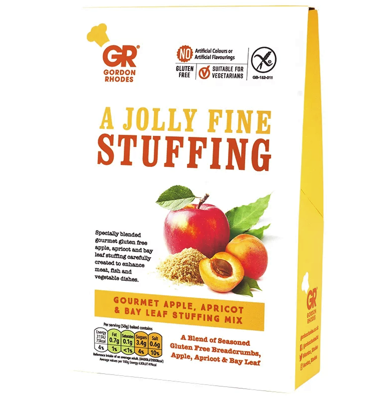 Gordon Rhodes: A Jolly Fine Stuffing: Gourmet Apple, Apricot, & Bay Leaf Stuffing Mix 125g (4.41oz)