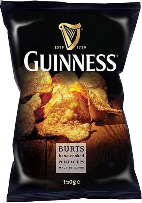 Burts Guinness: Hand Cooked Chips: Large Bag 150g (5.3oz)