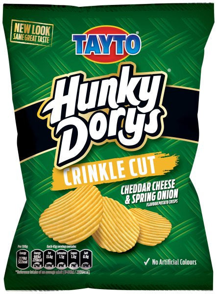 Hunky Dorys: Cheddar Cheese and Spring Onion 45g (1.6oz)